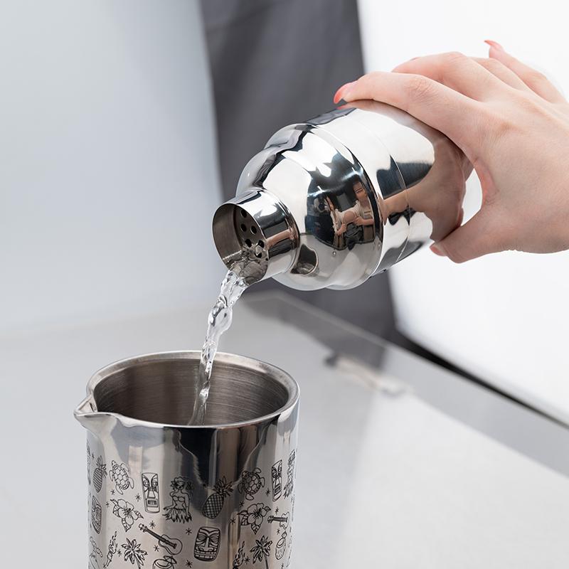 New Cocktail Shaker Professional Stainless Steel Bartender Wine Cup Cocktail Mixer Martini Cocktail Shaker Bar Set