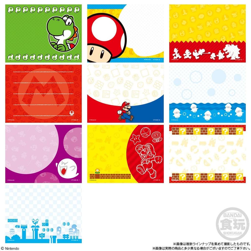 BANDAI Super Mario Character Magnets Candy Toy 2, 14-Piece Box,