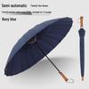 24-Rib Windproof Semi-Automatic Golf Umbrella