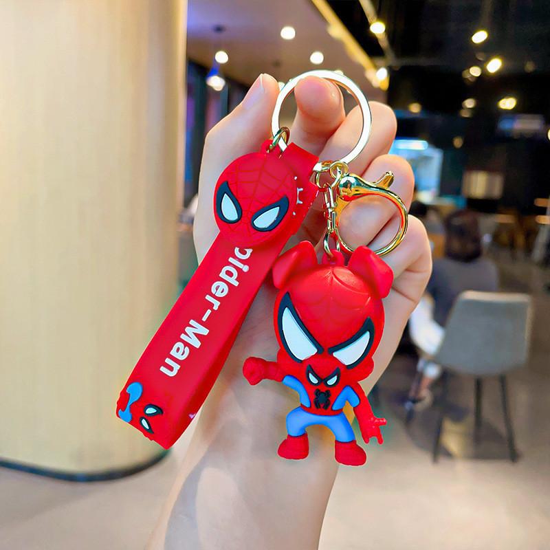 Stylowy breloczek do kluczy Spiderman Kreatywny silikonowy breloczek do toreb i na prezenty