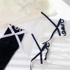 Ballet Style Mesh Knee-High Socks with Bow - Breathable Women's Summer Scrunch Socks