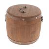 Durable Wood Airtight Sugar Container Vintage Food Storage Jar Coffee Tea Caddy Box with Lid for House