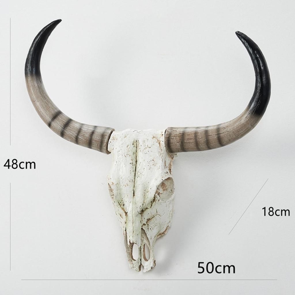 Statue Wandbehang Handwerk Dekoration Kuh Wandskulptur für Halloween