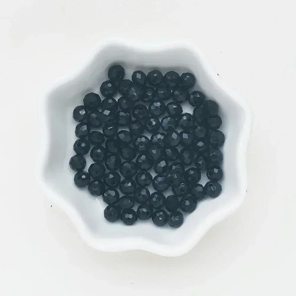 50 Stück Kristall Rondell Facettierte Glasperlen Für Schmuckherstellung DIY Damen Armband Halskette Schmuckzubehör 4*6mm