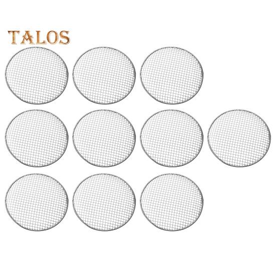 

10 шт./компл. сетка для гриля, легкая, прочная конструкция, портативная, удобная, стабильная, с плотными отверстиями, сетка для удержания барбекю 30cm