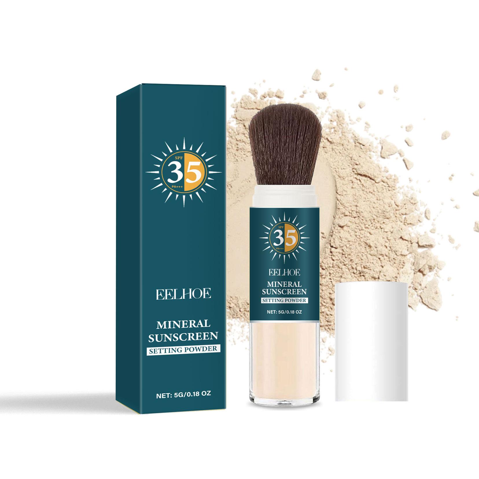 EELHOE Mineral Protective Setting Powder Long-lasting Oil Control Moisturizing Lightweight Breathable Matte Protective Setting Powder