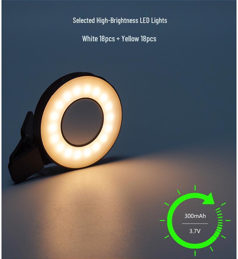 8Vloglite W36 Phone Fill Light for Live Broadcast, Beauty, Makeup, and Video Soft LED Lighting