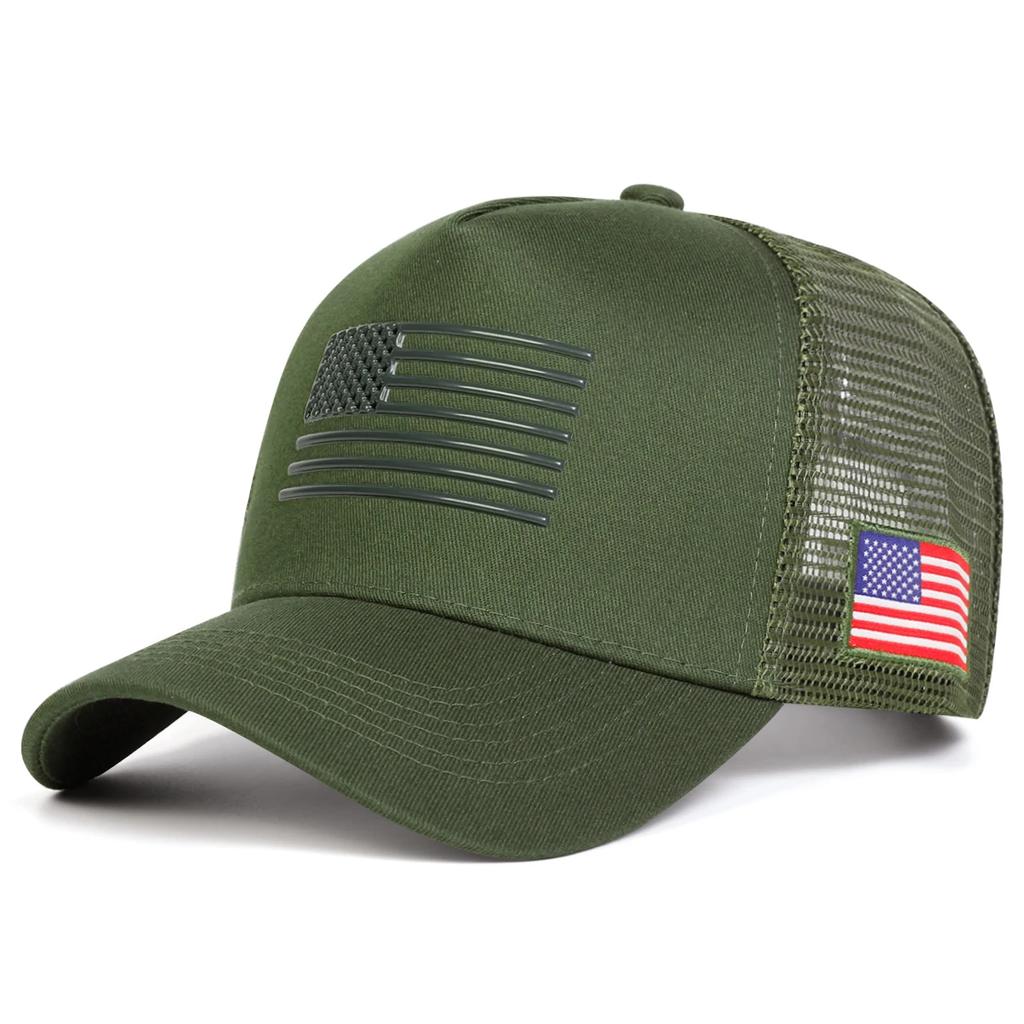 Șepci Unisex din Plasă Baseball cu Broderie Steag American Primăvară și Vară Reglabile în Aer Liber Șepci Casual Pălărie de Soare Șapcă Sportivă