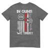 In Guns We Trust We The People Ar15 Usa Flag Pro Guns Tshirt