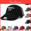 Letter Essetnaila 77 Embroidery Baseball Cap Outdoor Sun Breathable Protection