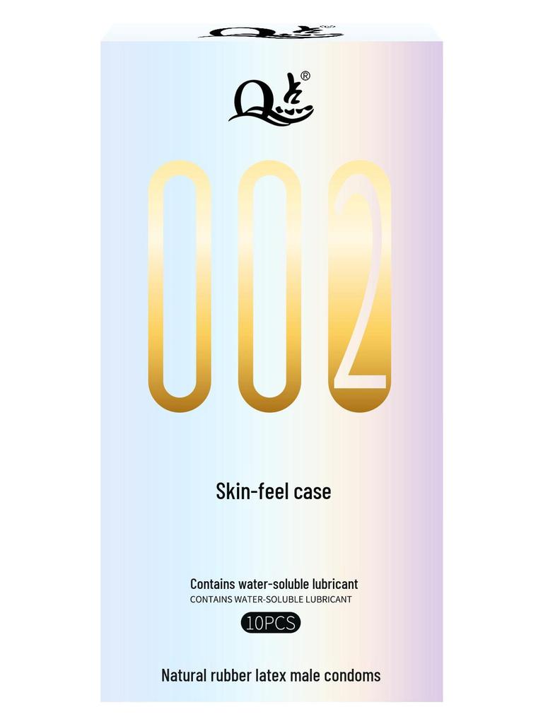 Q-point Hyaluronic Acid 001 Large Particle Delay Condoms - Long-lasting Contraceptives for Adults