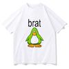 T-shirt Charli XcX Brat and Completely Different But Still Brat T-shirt Cute T-shirt Duck Funny Fashion Women's Clothing