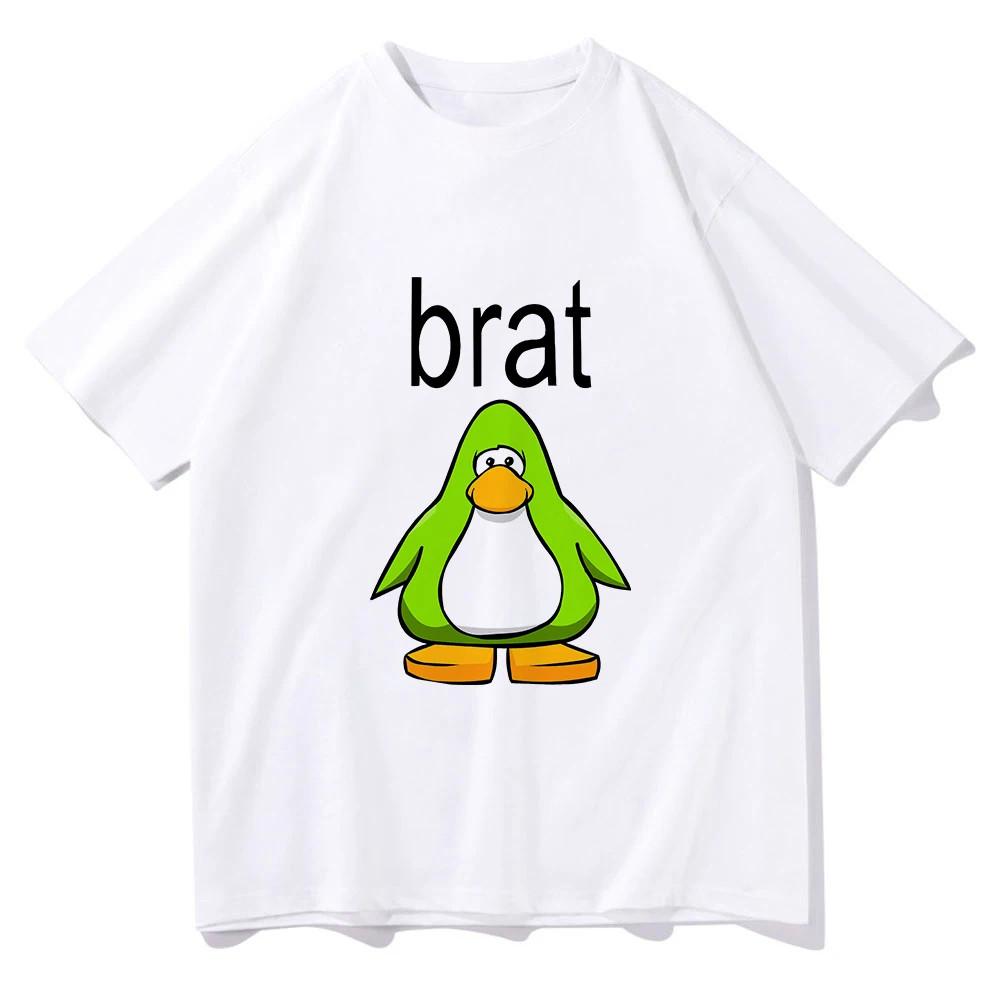 T-shirt Charli XcX Brat and Completely Different But Still Brat T-shirt Cute T-shirt Duck Funny Fashion Women's Clothing