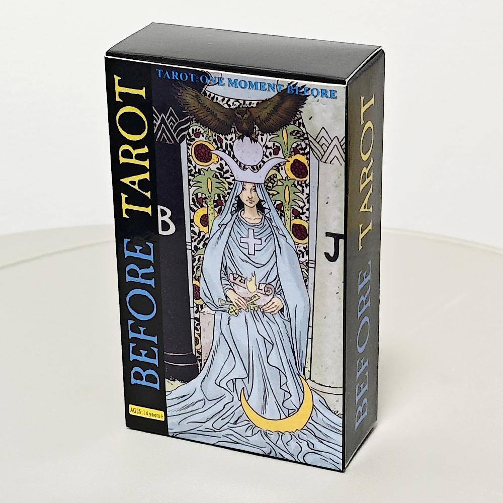 Before Tarot Deck 78 Stück Tarotkarten mit Schlüsselwörtern Ein Moment zuvor 10,3*6cm