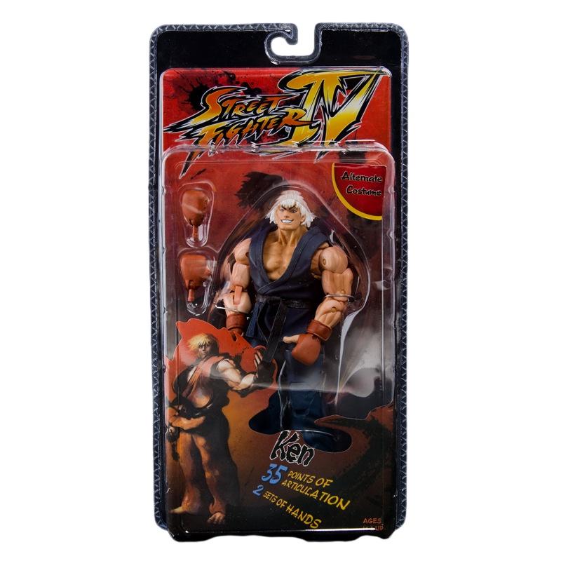 Neca Street Fighter 4 Sammlerfigur, hochbewegliches Guile-PVC-Modell