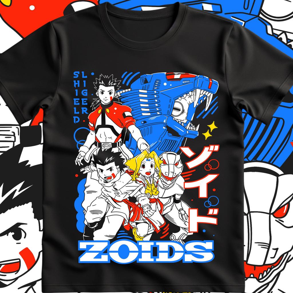 Zoids Inspired Tshirt Perfect for Gamers Anime Fans Men Women in Summer Pure Cotton Loose and Fashionable Short Sleeved Top