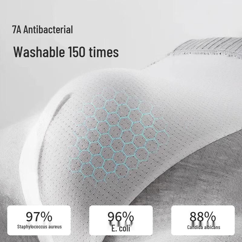 Nanjiren Men's Luxury Series Antibacterial Boxer Briefs 4-Pack