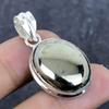Pyrite Agate Gemstone Handmade 925 Sterling Silver Jewelry Pendant 1.50" Z0U32