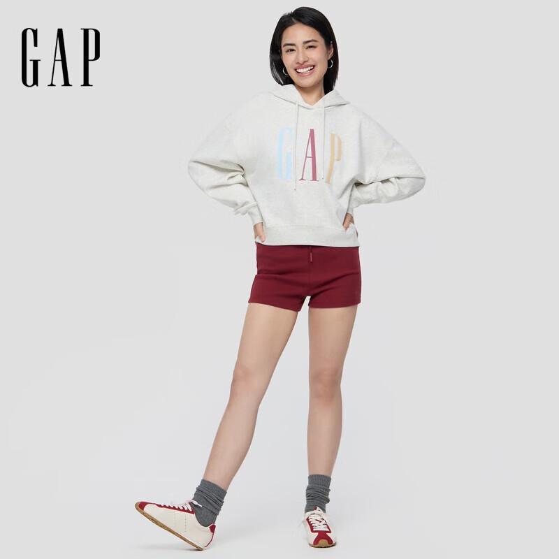 

Женский флисовый худи с коротким рукавом и вышивкой логотипа в виде цепочки XL