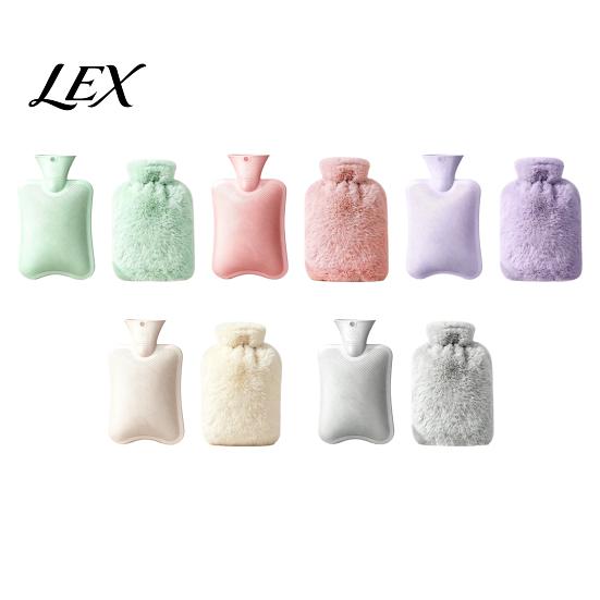 Plush Cover Hot Water Bottle with Cover, 500/1000/2000ML Leak-proof Bag, Explosion Proof Bag Cold Compress Pouch for Shoulder, Back, Hand, Legs,