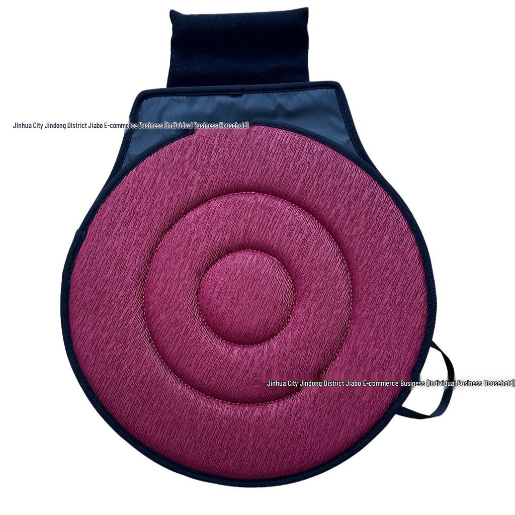 Rhombus Rotating Car Seat Cushion for Elderly and Pregnant Women - Universal Double Ring Design for All Seasons