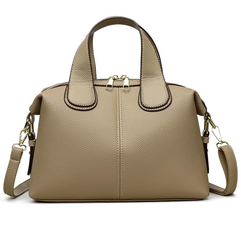All-Match PU Leather Handbag for Women Large Capacity Crossbody Shoulder Bag Simple Fashionable Tote Bag