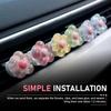 WZP 6PCS Car Vent Clips, Cute Flower Air Vent Clips, Universal Car Air Conditioner Outlet Decorations Interior Accessories for Women Girls