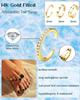 Bobisty Toe Rings Set for Women 14K Gold Plated Simple Hug CZ Triple Band Rings   Adjustable Toe Rings Summer Beach Foot Jewelry
