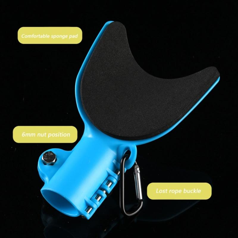 Fishing Rod Holder Rest Nonslip Stand Wrist Support Bracket with Comfortable Elbow Pad Rotating Rod Arm Protector