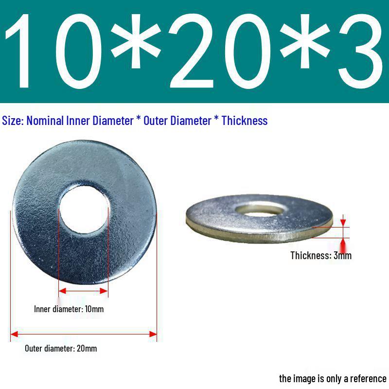 Galvanized Flat Metal Washer Spacer M3-M60