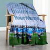 Manchester City Customize Text Blanket Gift Customizable Blanket Ultra-Soft Versatile for Nap Bed Picnics Office for All Occasions