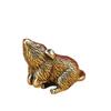 Cute Brass Animal Mice Figurines Home Desk Pendants Tea Pet DIY Keyring Hanging Accessories Cute Rat Keychain Gifts