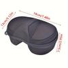 Simple Black Diving Glasses Case Large Capacity Portable Skiing Cycling Goggles Storage Box Durable Protective Container