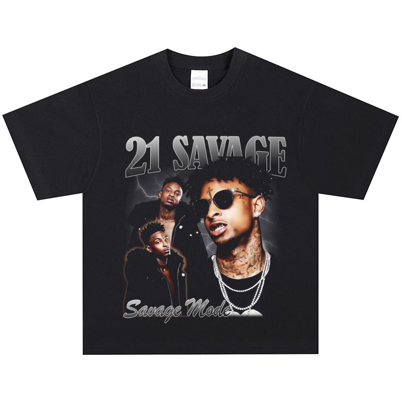 Футболка 21 Savage, Мягкая ткань, Повседневная XXXXL