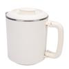 Portable Electric Kettle White 600ml Stainless Steel Interior Insulated Hot Water Kettle for Tea Coffee