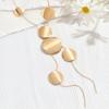 Vintage Gold Color Simple Europe and America Exaggerated Irregular Round Tassel Necklace Women's Party Zircon Gift Accessories