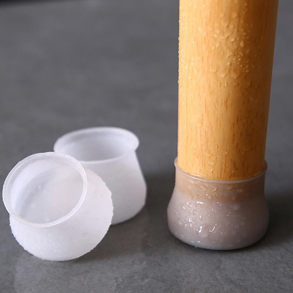Silicone 24PCS/set Table Chair Leg Mat Non-Slip Chair Leg Cap Anti-slip Floor Protectors Furniture Leg Caps Wood Floor Protector