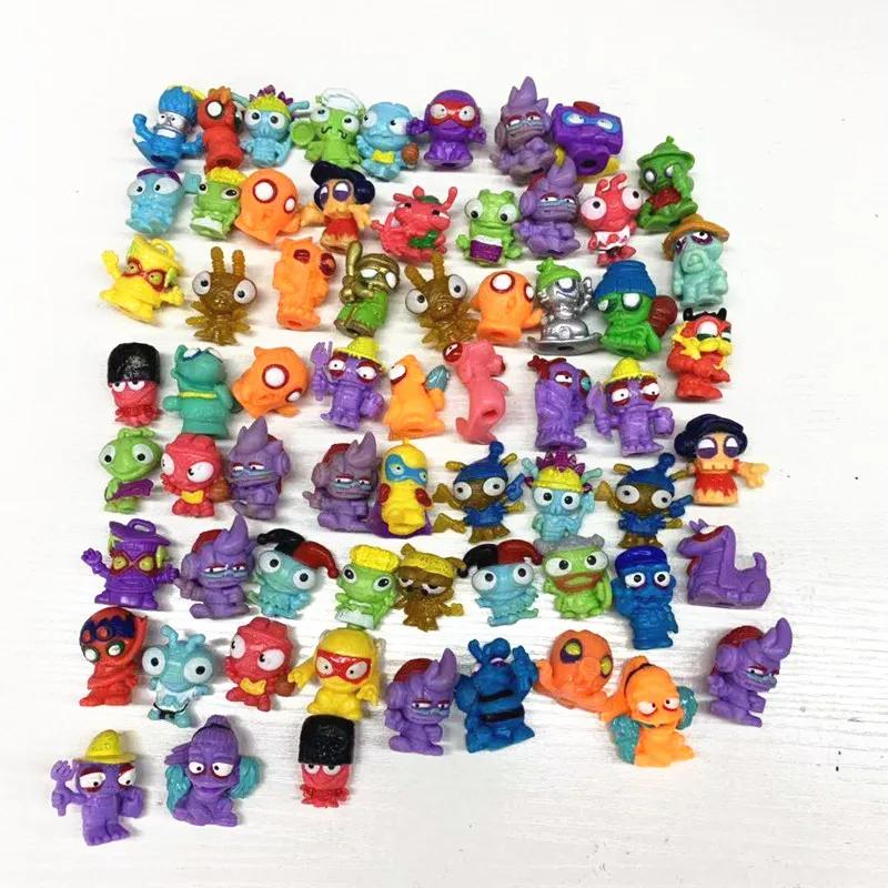 10-200 stk Superzings Zomlings Anime Dukker Leker Dyr Søppeldukke 3CM Gummimodell Actionfigurer Leketøy Barn Gutter Gave