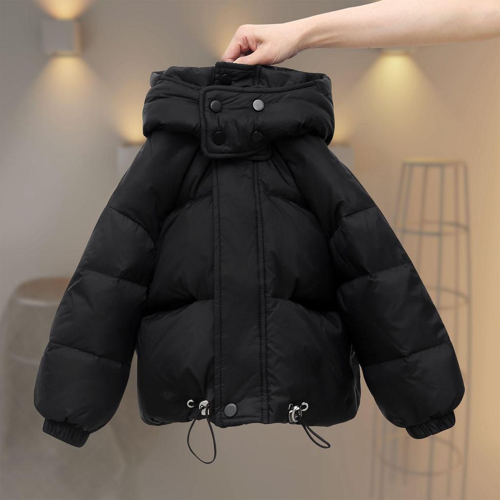 2025 Autumn/Winter Kids' Thick Hooded Down Jacket - Stylish Outerwear for Boys and Girls