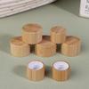 1/5 Pcs Eco-Friendly Screw Bamboo Bottle Caps With Reducer Replace Empty Bottle Caps With Drop Plug Real Bamboo Cover Screw Cap