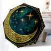 1pc Celestial Ornament DesignUmbrella with Plastic Handle,Suitable for All Seasons Home Travel Outdoor UmbrellaB1582