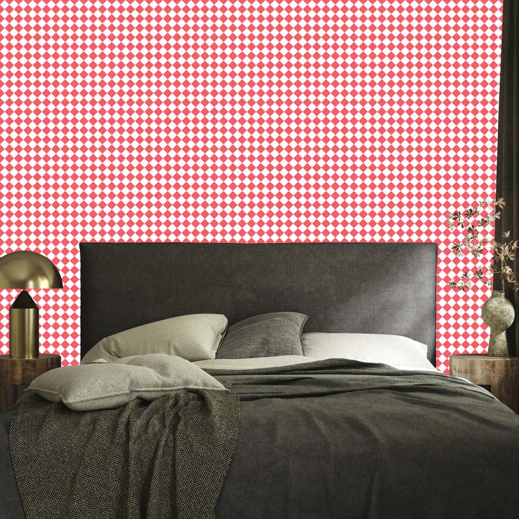 Geometric rhombus coral wallpaper for living room and bedroom 50x1000