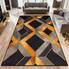 Nordic Abstract Living Room Carpet Orange Simple Style Decoration Sofa Large Area Rugs Bedroom Bath Non-slip Entrance Door Mat