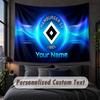 Custom Name Text Tapestry,Hamburger SV Decorative Wall Hanging, Background Tapestry For Home Bedroom