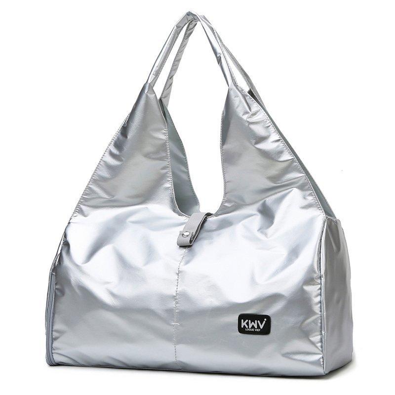 Neue perlmuttartige Material große Kapazität Reisegepäck einfache unabhängige Schuhfach Fitness Tasche multifunktionale Sport Yoga Tasche