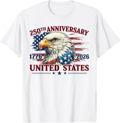 250 Years American Anniversary 1776-2026 USA Flag Men Women T-Shirt