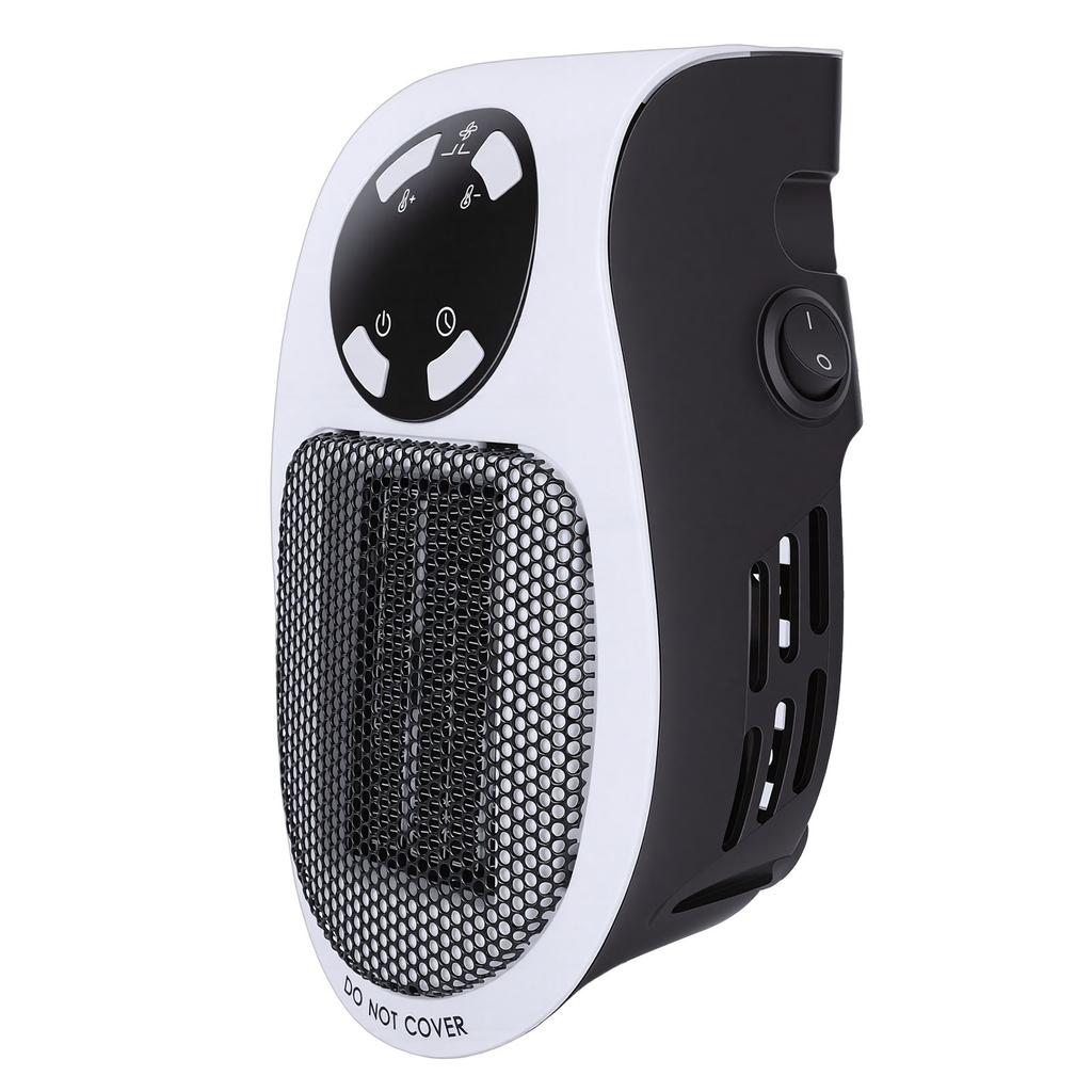 Wall Plug In Heater 500W Portable Wall Outlet Heater with Remote LED Display Adjustable Thermostat and 12H Timer for