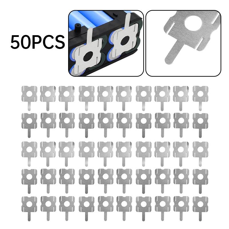 

50 шт. 4S 18650 Литиевая батарея Замена точечной сварки Никелевая пластина U-образная для сварки компьютерных батарей Аксессуары для сварочного инструмента one size