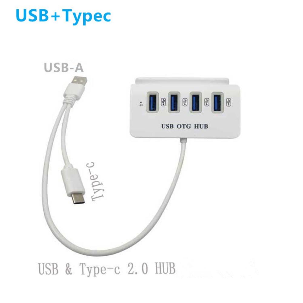 OTG Hub 4 In 1 Dock Holder Hub USB2.0 4 USB Docking Station Hub USB OTG HUB  for Mobile/PC