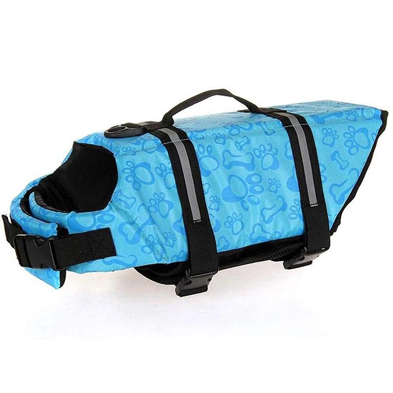 Dog Life Vest Summer Printed Pet Swimming Preserver Swimwear Large Dogs Clothing Puppy Clothes Costume Life Jacket Pets Supplies